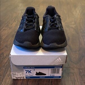 Adidas Racer TR21 Black Athletic Shoes Toddler size 7k